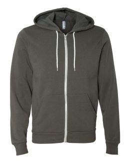 BELLA + CANVAS-Unisex Sponge Fleece Full-Zip Hoodie-3739